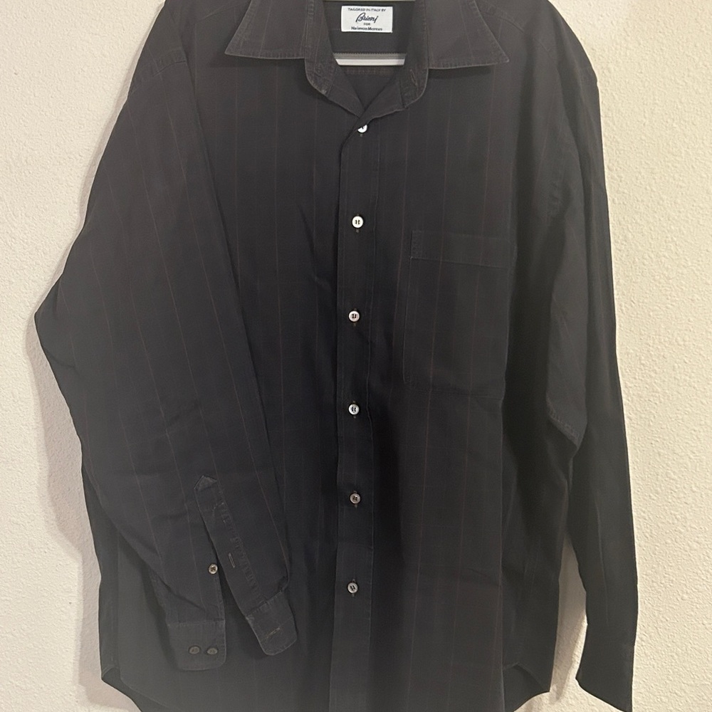 Brioni Italian Long-Sleeve, Button-Down Men”s Shirt